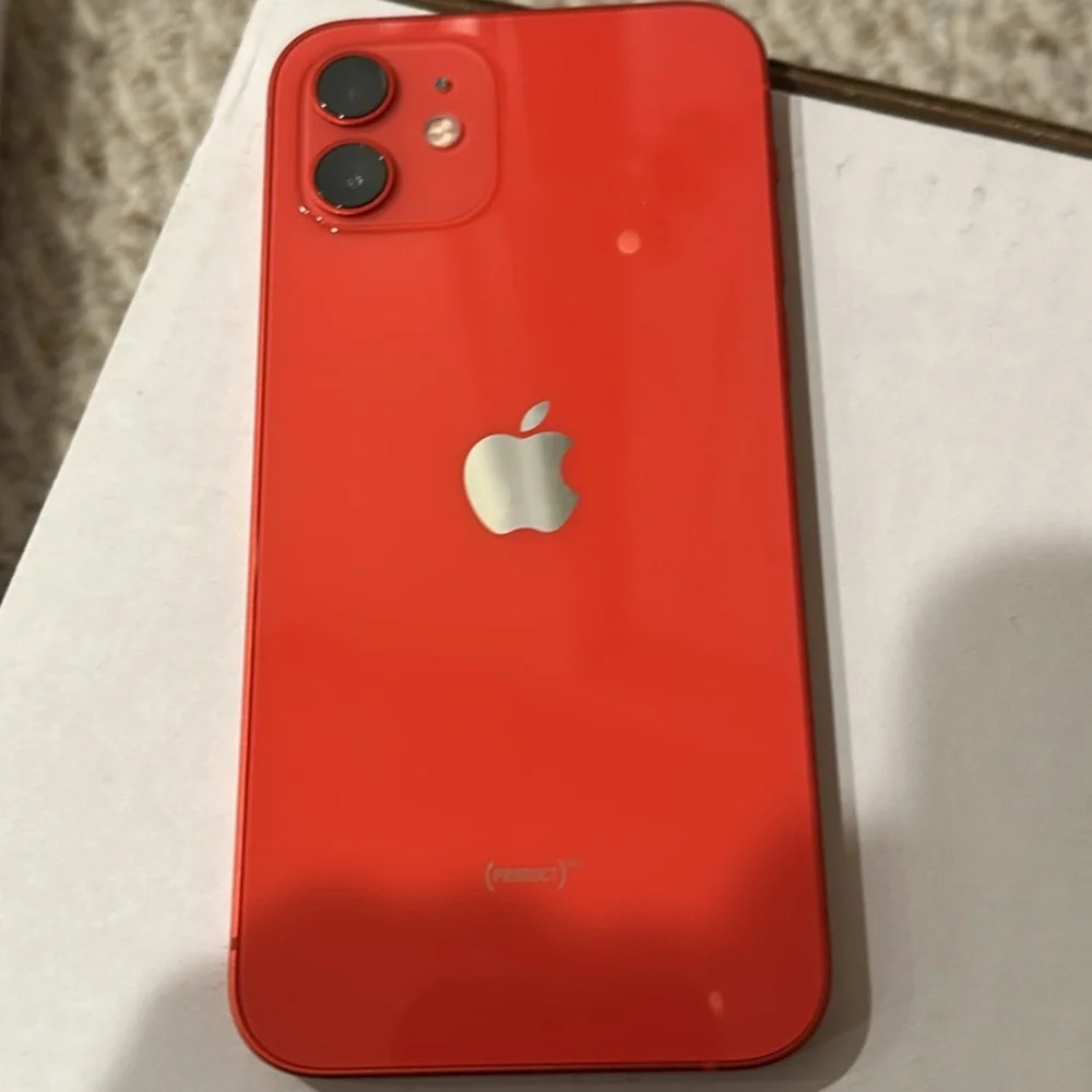 Apple iPhone Red Apple iPhone 12 unlocked red 64GB 86% battery health
